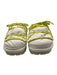 Ugg Shoe Size 8 White, Yellow & Tan Polyester padded Criss Cross Cord Flats White, Yellow & Tan / 8