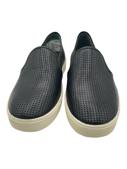 Vince Shoe Size 37.5 Black & White Leather Perforated Round Toe Slip On Sneakers Black & White / 37.5