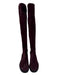 Stuart Weitzman Shoe Size 8 Burgundy Suede Round Toe Fabric Block Boots Burgundy / 8