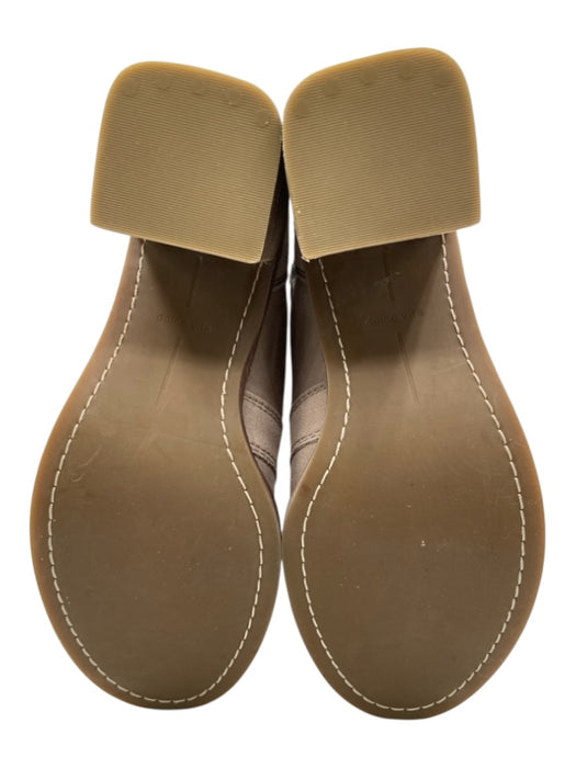 Dolce Vita Shoe Size 8 Taupe Suede Round Toe lace up Inside Zipper Booties Taupe / 8