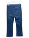 Frame Size 25 Med Wash Cotton Denim Whiskering Zip & Button High Rise Jeans Med Wash / 25