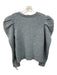 Frame Size S Pale Blue & Orange Wool & Nylon Rib Knit Puff Shoulder Sweater Pale Blue & Orange / S