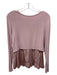 Generation Love Size Small Dusty Rose Modal Ribbed Layered Wide Neck Top Dusty Rose / Small