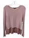 Generation Love Size Small Dusty Rose Modal Ribbed Layered Wide Neck Top Dusty Rose / Small