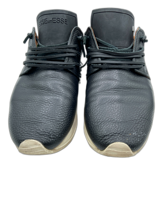 Esse Ut Esse Shoe Size 41 Black & White Leather Snake Embossed Lace Up Sneakers Black & White / 41