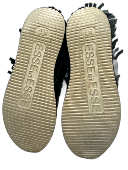 Esse Ut Esse Shoe Size 41 Black & White Leather Snake Embossed Lace Up Sneakers Black & White / 41