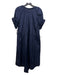 A.L.C. Size 8 Navy Blue Cotton Surplice Drawstring Waist Side Pockets Dress Navy Blue / 8