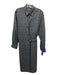 Proenza Schouler White Label Size 8 Grey & Black Polyester & Rayon Wrap Dress Grey & Black / 8