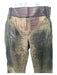 Christian Dior Size XS Green & Brown Goat Leather & Crocodile Low Rise Pants Green & Brown / XS