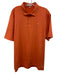 Peter Millar Size L Orange Synthetic Solid Athletic Polo Men's Short Sleeve Orange / L