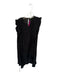 Isabel Marant Size 42 Black Raw Silk Flutter Sleeves Belted Lined Dress Black / 42