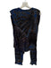 Raquel Allegra Size 3/L Navy & Brown Cotton Blend Sleeveless Tie Dye Pant Set Navy & Brown / 3/L