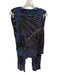 Raquel Allegra Size 3/L Navy & Brown Cotton Blend Sleeveless Tie Dye Pant Set Navy & Brown / 3/L