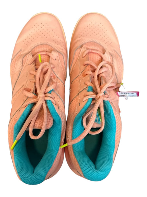 Nike Shoe Size 11.5 Peach & Blue Leather & Canvas Lace Up Mid Top Men's Sneakers Peach & Blue / 11.5
