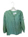 Entireworld Size M Sage Green & White Cotton Blend Long Sleeve Striped Top Sage Green & White / M