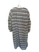 Just Female Size 38 Taupe & Black Organic Cotton Blend Long Sleeve Grid Dress Taupe & Black / 38