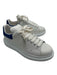 Alexander McQueen Shoe Size 39 White & Blue Leather Low Top lace up Sneakers White & Blue / 39