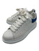 Alexander McQueen Shoe Size 39 White & Blue Leather Low Top lace up Sneakers White & Blue / 39