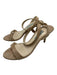 Prada Shoe Size 36.5 Beige Suede open toe Ankle Strap Midi Pumps Beige / 36.5