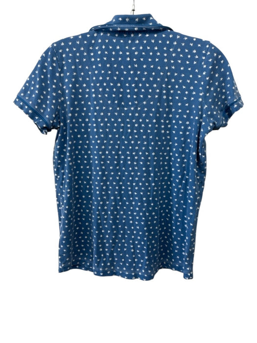 Roller Rabbit Size S Blue & White Prima Cotton Button Front stars Pajamas Blue & White / S