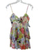 Alice + Olivia Size 0 Multi Cotton Eyelet Tiered Skirt Zip Back Mini Dress Multi / 0