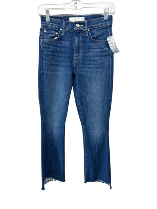 Mother Superior Size 23 Blue Wash Cotton Blend Zip & Button Whiskering Jeans Blue Wash / 23