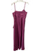 Cinq a Sept Size 4 Mauve Silk Zip Back Adjustable Strap Midi Cowl Neck Dress Mauve / 4