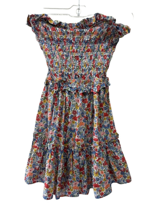 Sea Size XS White, Blue & Multi Cotton Cut Out Back Floral Print Mini Dress White, Blue & Multi / XS