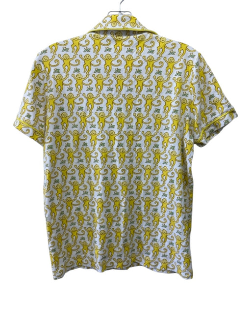 Roller Rabbit Size S Yellow & White Prima Cotton Printed Button Front Pajamas Yellow & White / S