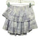 Loveshackfancy Size P Lavender Cotton Tiered Mini Elastic Waist Skirt Lavender / P