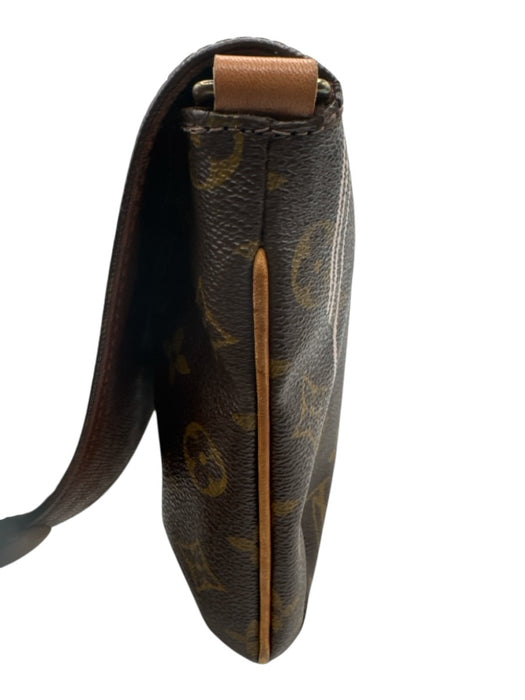 Louis Vuitton Brown & Multi Coated Canvas Magnetic Closure Crossbody Strap Bag Brown & Multi / S