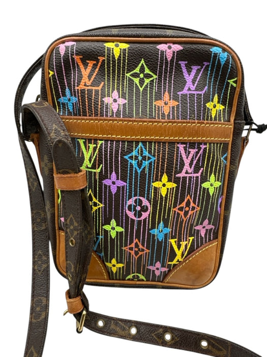 Louis Vuitton Brown & Multi Coated Canvas Zip Top Crossbody Strap Bag Brown & Multi / S