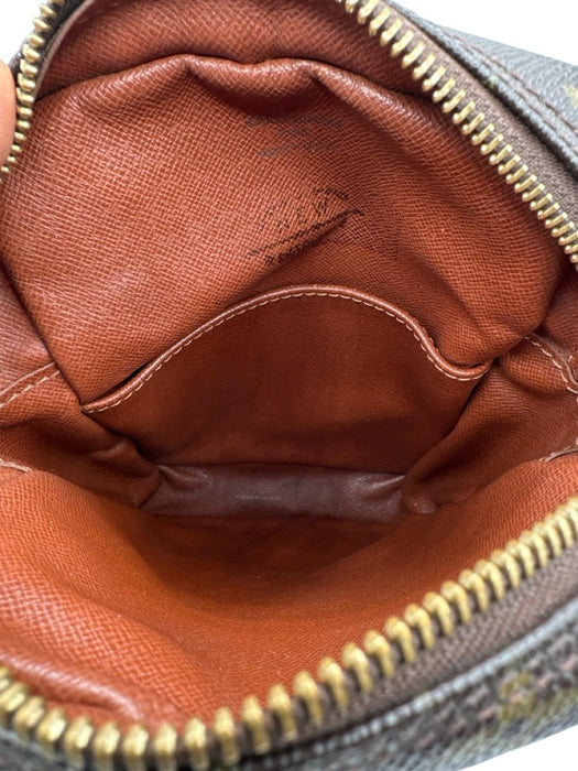Louis Vuitton Brown & Multi Coated Canvas Zip Top Crossbody Strap Bag Brown & Multi / S