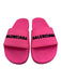 Balenciaga Shoe Size 8 Pink & Black Rubber Graphic Print Sandals Pink & Black / 8