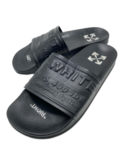 Off white slides black hotsell