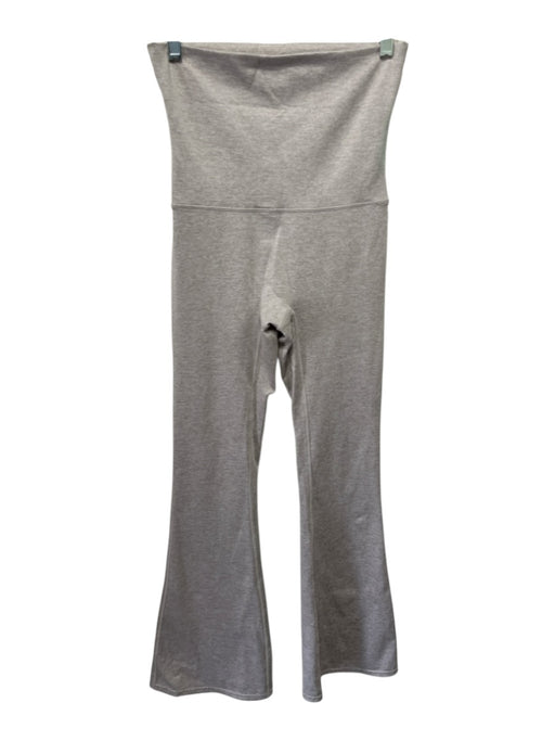Wellbeing + Beingwell Size XS Grey Synthetic Elastic Waist Athletic Flare Pants Grey / XS