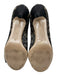 Valentino Shoe Size 36.5 Black Lace Bow Peep Toe Mid Heel Pumps Black / 36.5