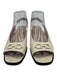 Salvatore Ferragamo Boutique Shoe Size 8 Cream White Leather Upper Slingbacks Cream White / 8