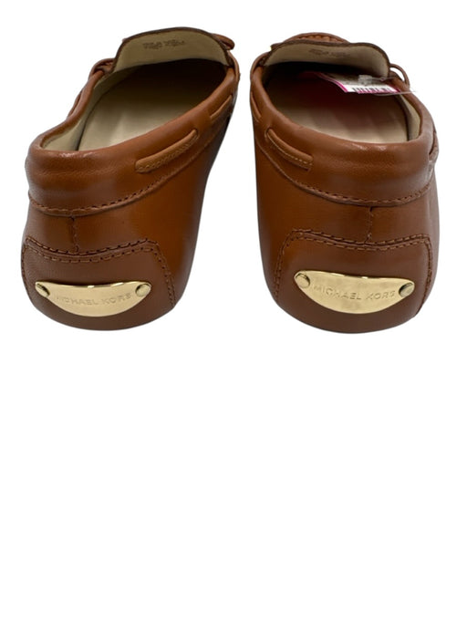 Michael Michael Kors Shoe Size 7.5 Tan Brown Leather Upper Bow detail Loafers Tan Brown / 7.5