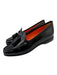 Santoni Shoe Size 36.5 Black Leather Upper Patent Tassel Detail Slip On Loafers Black / 36.5