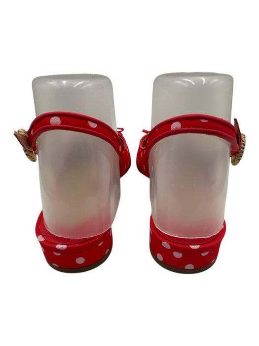 Kate Spade Shoe Size 6.5 Red & Pink textile upper Polka Dots Slingbacks Red & Pink / 6.5