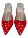 Kate Spade Shoe Size 6.5 Red & Pink textile upper Polka Dots Slingbacks Red & Pink / 6.5