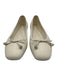 Jimmy Choo Shoe Size 36.5 Cream White Leather Upper Bow detail Pump Flats Cream White / 36.5