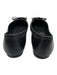 Jimmy Choo Shoe Size 36.5 Black Leather Upper Bow detail Round Square Toe Flats Black / 36.5