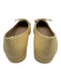 Stuart Weitzman Shoe Size 6.5 Yellow Beige & Black textile upper Woven Bow Flats Yellow Beige & Black / 6.5