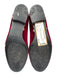 Jon Josef Shoe Size 6.5 Red Gray & Blue Velvet Embroidered Star Flat Loafers Red Gray & Blue / 6.5