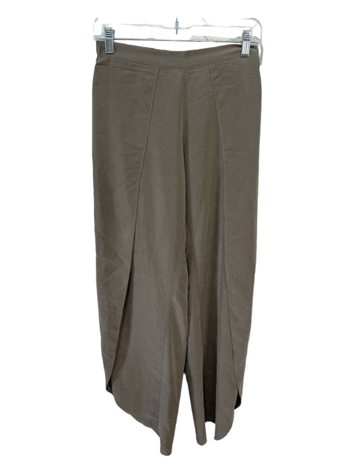 Drew Size Small Olive Green Modal & Rayon Elastic Waist Split Leg Pant Set Olive Green / Small