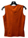 Gucci Size Medium Burnt Orange Silk Sleeveless V Neck Knit Shell Top Burnt Orange / Medium