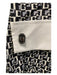 Gucci Size 40 Black & White Silk Button Up Collared Long Sleeve Geometric Top Black & White / 40