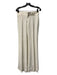 Gucci Size 40 Cream & Black Lana Wool Pin Stripe Wide Leg 2 Button Pant Set Cream & Black / 40